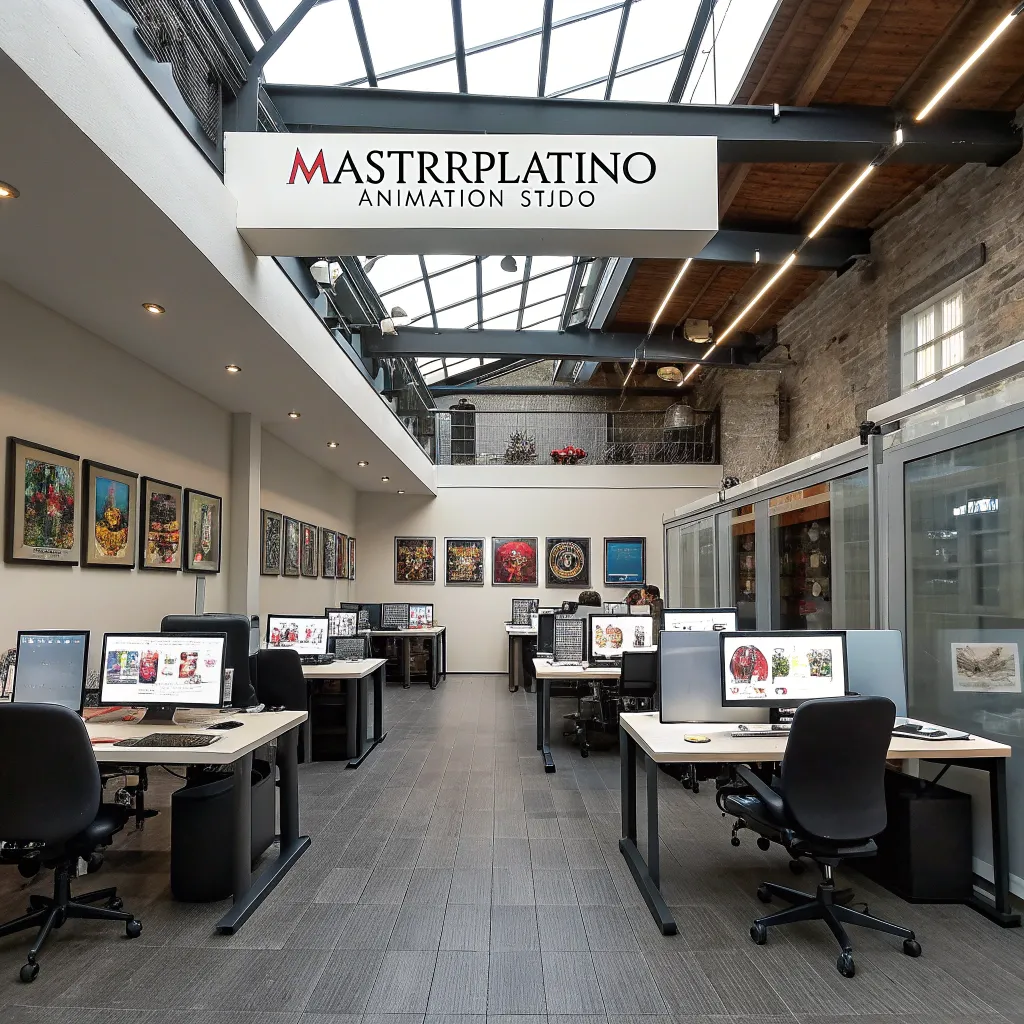 Interior of MASTERIPLATINO Animation Studio